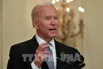 Tổng thống Mỹ Joe Biden phát biểu tại Nhà Trắng, ngày 17/5/2021. Ảnh: AFP/ TTXVN