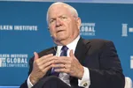 Robert Gates, cựu Bộ trưởng Quốc phòng Hoa Kỳ, phát biểu trong Hội nghị Toàn cầu của Viện Milken ở Beverly Hills, California, Hoa Kỳ, vào ngày 2 tháng 5 năm 2018. Dania Maxwell / Bloomberg qua Getty Images