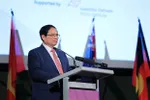 Prime Minister Phạm Minh Chính addressses the Vietnam-Australia Business Forum in Melbourne on March 5. — VNA/VNS Photo