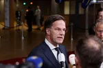 Thủ tướng Hà Lan Mark Rutte phát biểu trước giới truyền thông khi kết thúc hội nghị thượng đỉnh EU tại Brussels, ngày 18 tháng 6 năm 2024.