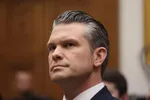 Bộ trưởng Quốc phòng Mỹ Pete Hegseth tại phiên điều trần của Ủy ban Hạ viện về các Lực lượng Vũ trang tại Washington, DC, vào ngày 12-6-2025. Getty Images.