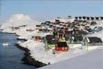 Quang cảnh thành phố Nuuk, Greenland ngày 20/3/2025. Ảnh: THX/TTXVN