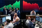 Chứng khoán Mỹ trái chiều. Ảnh minh họa: AI