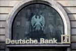 Biểu tượng của Deutsche Bank tại Frankfurt am Main, Đức. Ảnh: TTXVN