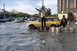 Cảnh ngập lụt sau những trận mưa lớn ở Kabul, Afghanistan. Ảnh tư liệu: TTXVN
