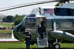 Tổng thống Mỹ Donald Trump rời Nhà Trắng hôm thứ Ba để thực hiện chuyến thăm quan trọng tới Trung Quốc (Ảnh - X/@WhiteHouse)