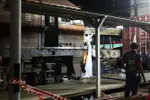 Hiện trường vụ tai nạn đường sắt ở Bangkok, Thái Lan ngày 16-5. Ảnh: THX/TTXVN