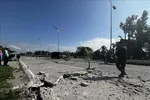 Một đoạn đường bị nứt sau động đất tại tỉnh Nam Cotabato, Philippines ngày 8/6/2026. Ảnh: THX/TTXVN