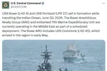 Ảnh chụp màn hình bài đăng của CENTCOM trên mạng xã hội X.