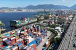 Cảng hàng hóa ở Rio de Janeiro, Brazil. Ảnh: THX/TTXVN