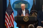 Tổng thống Mỹ Donald Trump phát biểu tại cuộc họp báo ở Nhà Trắng, Washington, D.C. Ảnh: THX/TTXVN
