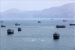 Tàu thuyền tại eo biển Hormuz gần thị trấn Khasab, phía Bắc Oman ngày 20-6. Ảnh: IRNA/TXVN