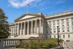 Tòa nhà Bộ Tài chính Mỹ ở Washington, DC. Ảnh minh họa: AI