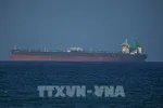 Con tàu di chuyển qua eo biển Hormuz. Ảnh: AA/TTXVN