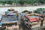Thiệt hại sau lũ quét tại Nuwakot, Nepal. Ảnh: ANI/TTXVN