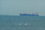 Tàu thuyền chờ đi qua eo biển Hormuz. Ảnh: THX/TTXVN phát