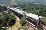 Dự án cao tốc tuyến Chợ Mới-Bắc Kạn qua địa phận xã Thanh Thịnh, tỉnh Thái Nguyên. Ảnh: Trần Trang/TTXVN