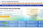 Gian nan đổi giấy phép lái xe qua mạng