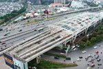 Metro Bến Thành - Suối Tiên đoạn qua đường Điện Biên Phủ. Ảnh: Cao Thăng