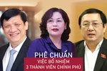  Phê chuẩn việc bổ nhiệm 3 thành viên Chính phủ