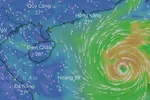 Áp thấp nhiệt đới gần biển Đông đã mạnh lên thành bão Côn Sơn