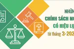 Những chính sách mới, có hiệu lực từ tháng 3-2022