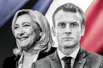 Le Pen và Macron.