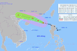 Bão số 3 mạnh cấp 11 đang hướng về Móng Cái (Quảng Ninh)