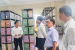 Lãnh đạo Sở Tài nguyên - Môi trường kiểm tra hồ sơ thế chấp tại CN Nhà Bè ngay trong ngày đầu làm việc sau kỳ nghỉ tết.