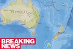 Trận động đất xảy ra tại vùng biển phía Nam New Zealand. Ảnh: USGS.