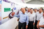 Prime Minister Nguyen Xuan Phuc checks the progress of Trung Luong-My Thuan Expressway Project.