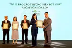Đại diện Tập đoàn Novaland trong Top 10 Báo cáo thường niên tốt nhất.