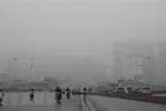 Hiện tượng sương mù tại Hà Nội. (Ảnh: Thanh Tùng/TTXVN)