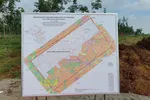 Bản đồ khu đất xây dựng sân bay quốc tế Long Thành - Ảnh: H.M.