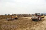Thi công cao tốc Bắc-Nam. (Nguồn: TTXVN)