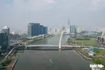 Cầu Thủ Thiêm 2 (nối TP Thủ Đức và quận 1) sẽ hoàn thành trước 30-4 - Ảnh: QUANG ĐỊNH