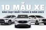 10 mẫu xe ô tô bán chạy nhất tháng 8/2023