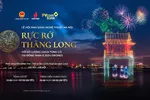 Lễ hội ánh sáng nghệ thuật Hà Nội - Rực rỡ Thăng Long được trình diễn bằng 2.024 máy bay không người lái (drone) trong đêm giao thừa