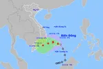 Bão số 10 đi vào Khánh Hòa - Bình Thuận, gây mưa TPHCM