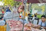Giá thịt heo tăng cao nên sức mua giảm