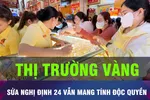 Chấm dứt độc quyền vàng, cải cách không thể trì hoãn