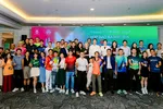 Đại diện ban tổ chức, đối tác, vận động viên tham dự họp báo giới thiệu VPBank Đất Sen Hồng Music Marathon 2025.