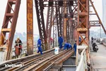 Cầu Long Biên hoàn thành sửa chữa sau 2 tháng thi công