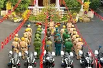 Lực lượng CSGT TPHCM chỉnh tề đội hình trong lễ ra quân cao điểm bảo đảm trật tự, an toàn giao thông dịp Tết Bính Ngọ 2026.
