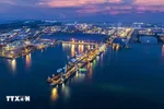 Cảng tổng hợp Công ty cổ phần Hòa Phát Dung Quất nằm trong khu kinh tế Dung Quất. (Ảnh: TTXVN phát)