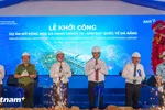 Khởi công dự án mở rộng nhà ga hành khách T2. (Ảnh: Thanh Phong/Vietnam+) 