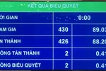Kết quả biểu quyết thông qua Nghị quyết về Kế hoạch phát triển kinh tế - xã hội năm 2020