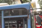 Đình chỉ tài xế xe buýt bóp còi, ép xe, phun nước bọt thách thức người đi đường