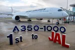 Japan Airlines tiếp nhận máy bay A350-1000 đầu tiên
