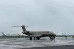Chuyên cơ Gulfstream G650ER có ký hiệu VN-A968 chở theo một số du khách đến Huế